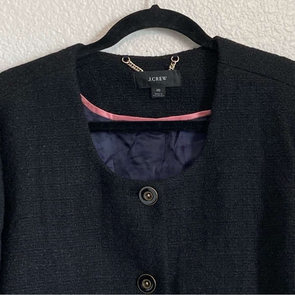 J.Crew Lady Jacket Maritime Tweed Wool Blend Classic Blazer 16 - Picture 6 of 16